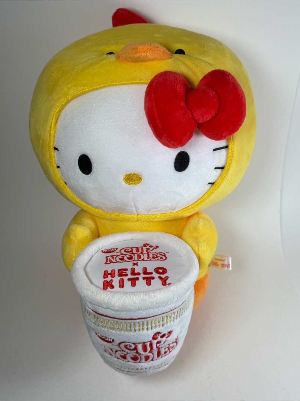 Kidrobot Plush Sanrio Cup Noodles Hello Kitty 2020 Chicken 13" Yellow Red White